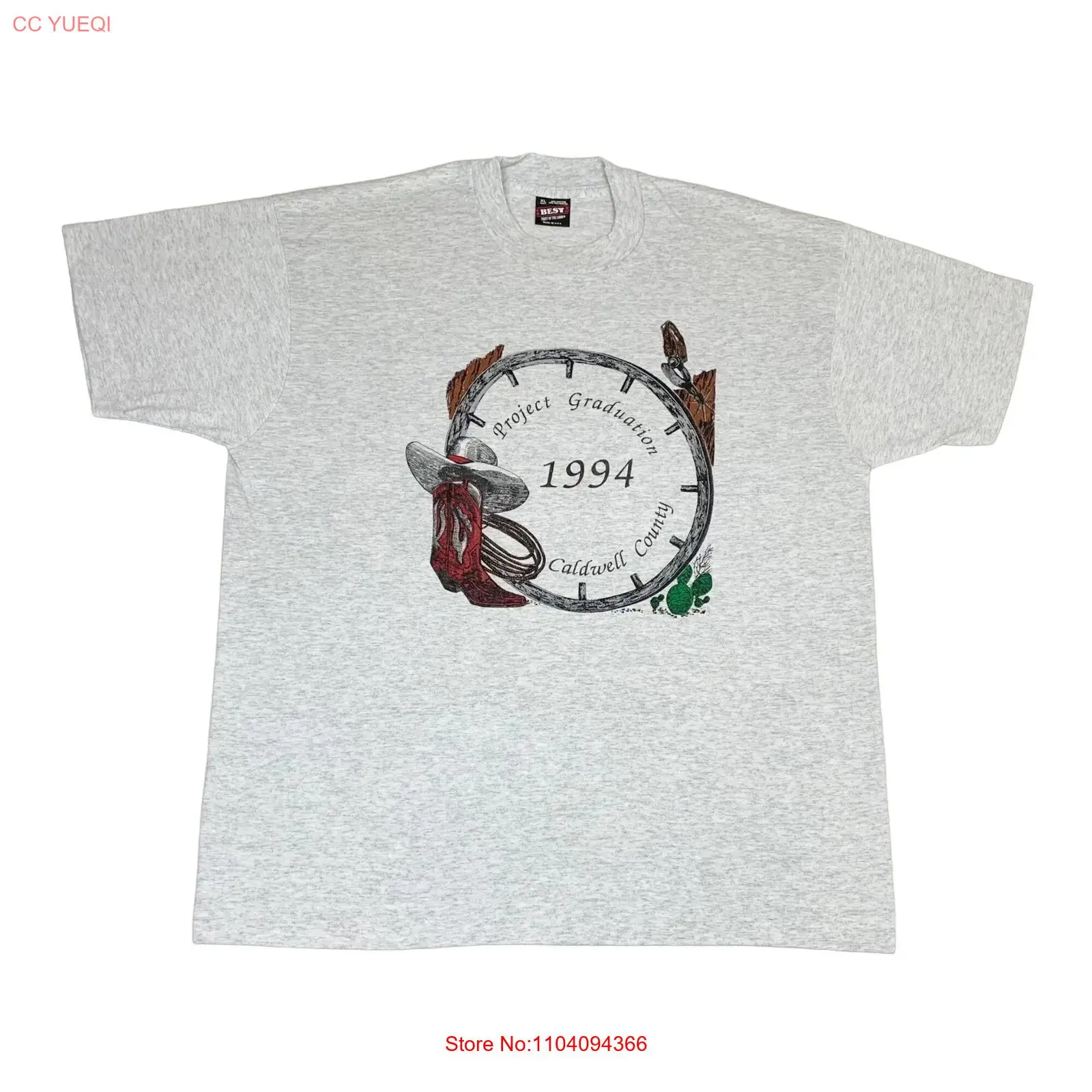 Xl Men'S Fashion - Винтажная футболка 1994 года Caldwell County