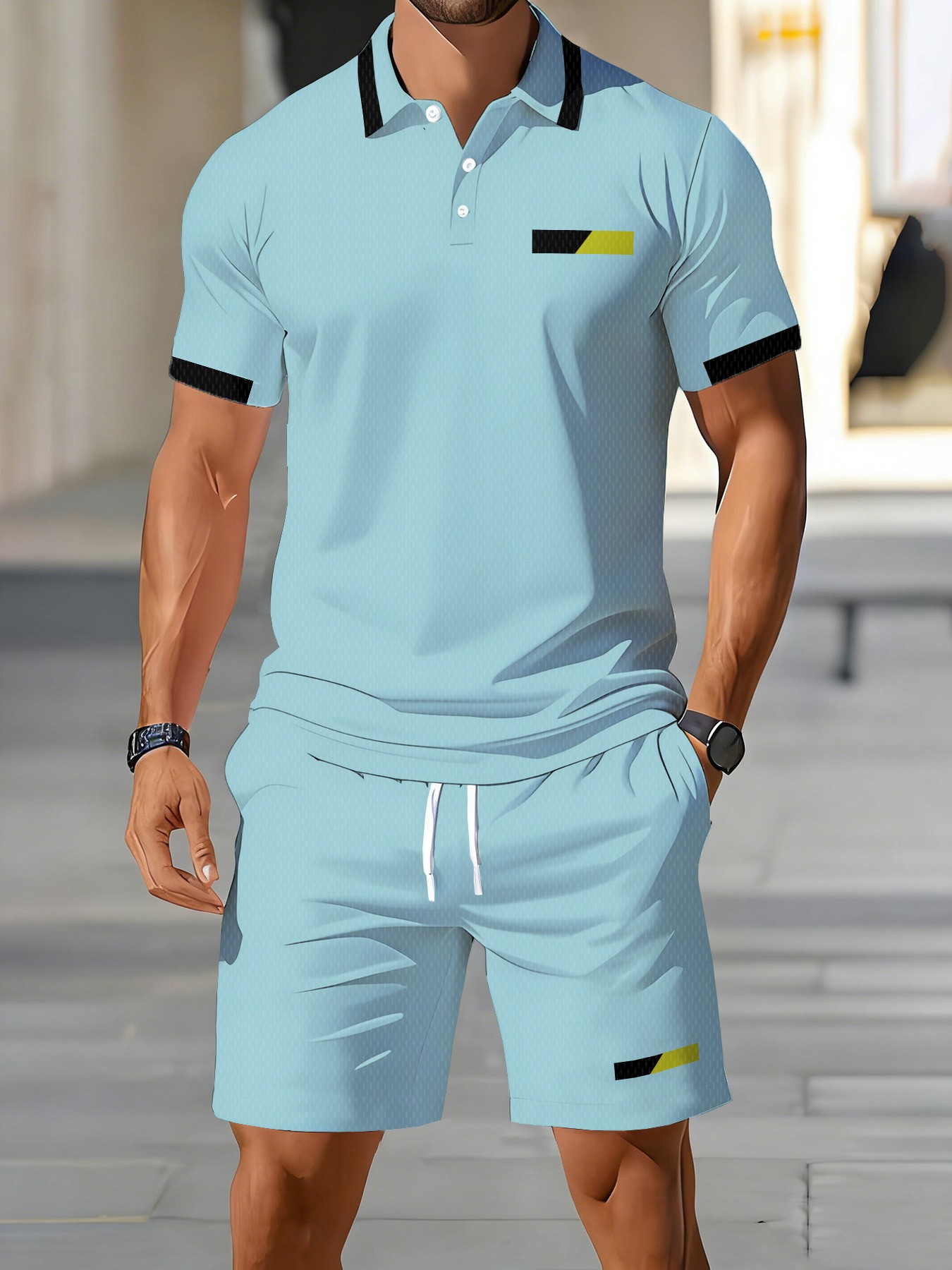 Men'S Fashion Polo Shirt - Летний мужской комплект поло 2026 года