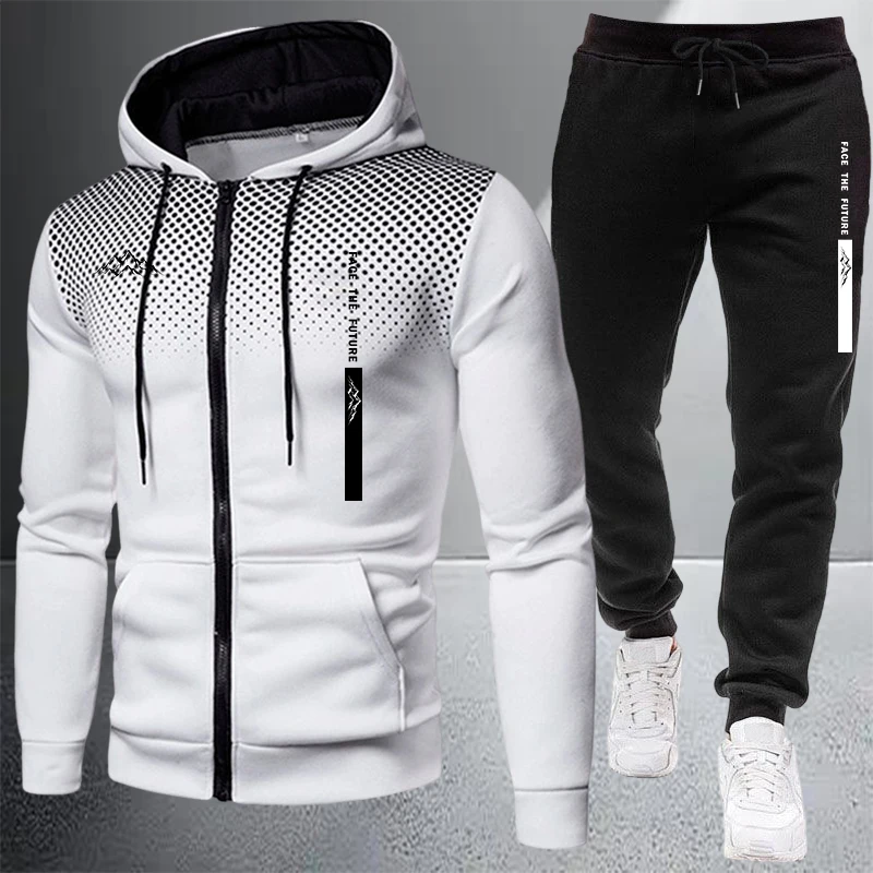Mens Fashion Zip Up - Хит продаж: мужской спортивный костюм с