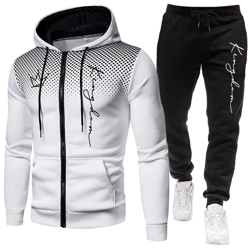 Jogger Sweatpants Men - Мужской комплект с принтом King Letter: