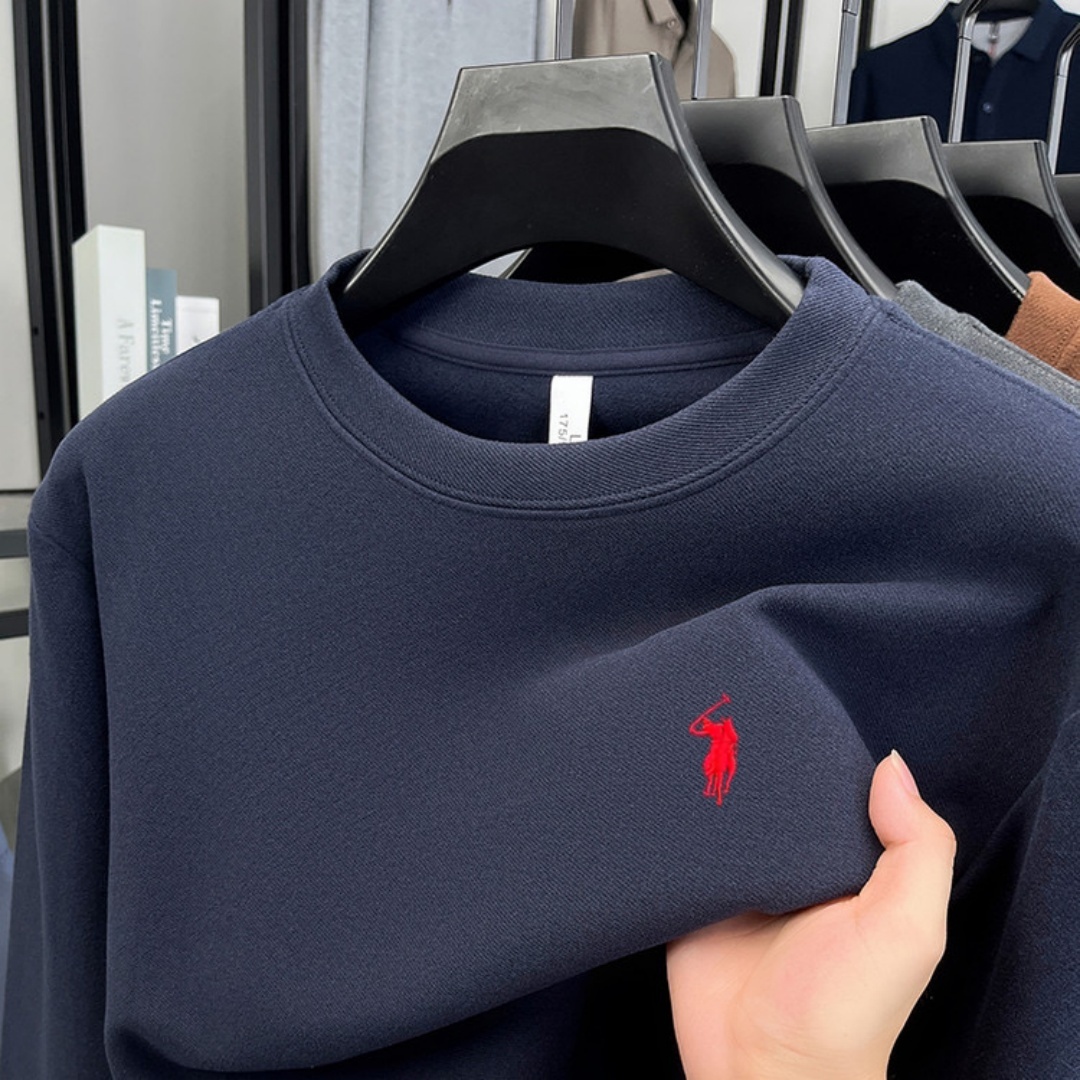 Men'S Fashion Polo Shirt - 100% хлопок, мужская рубашка-поло с длинным
