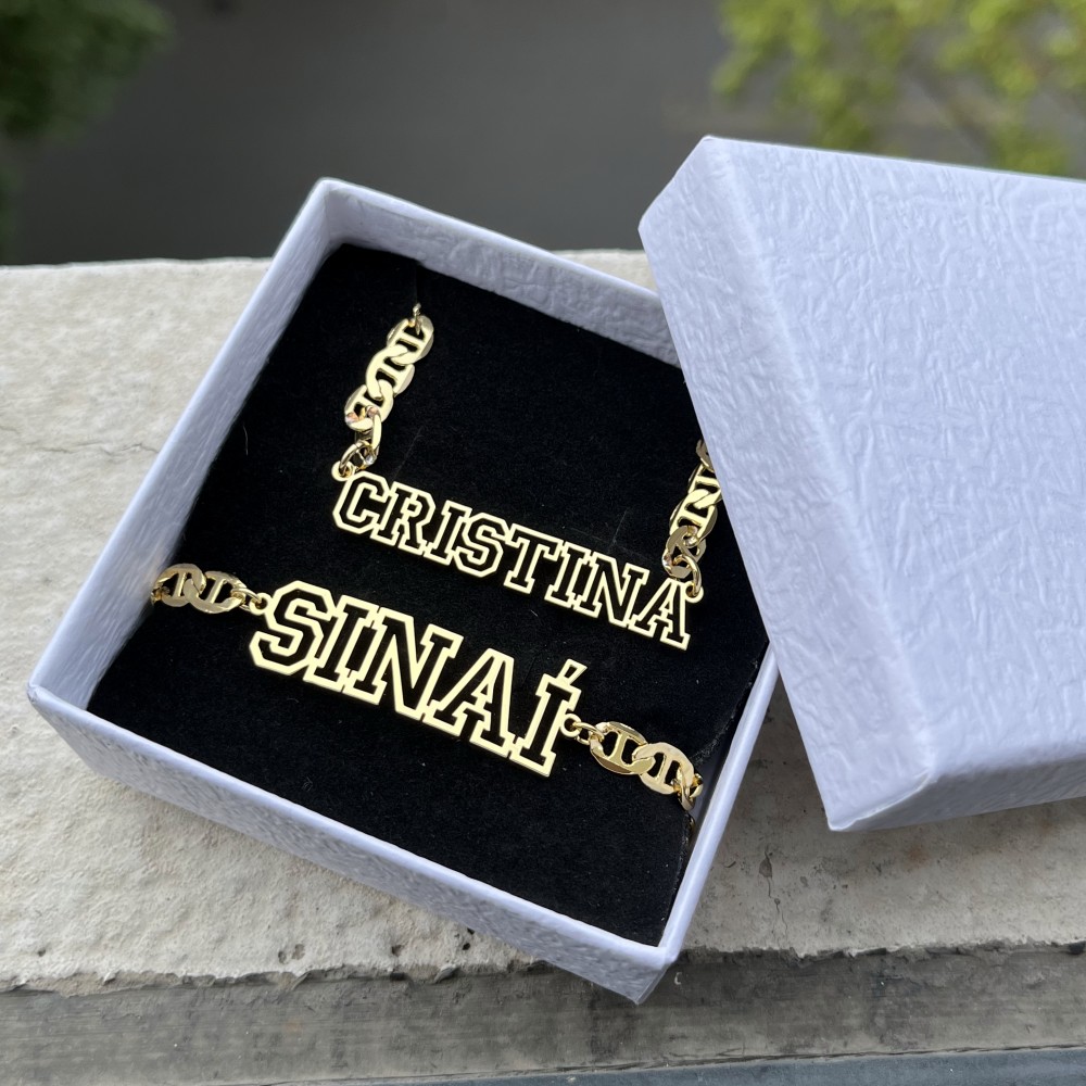 Men'S Fashion Jewelry Bracelets - Комплект из колье и браслета, из