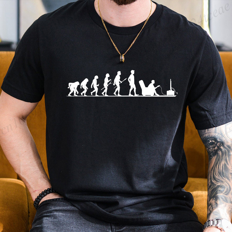 Men'S Fashion Evolution - Летняя мужская футболка Evolution Gamer, забавная