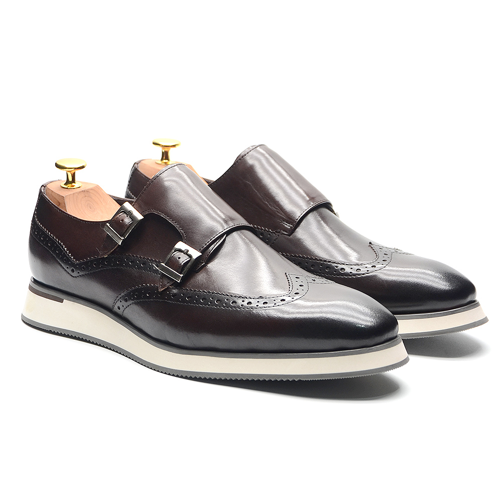 Oxford Shoes Brogue - Мужские повседневные деловые туфли-оксфорды из натуральной
