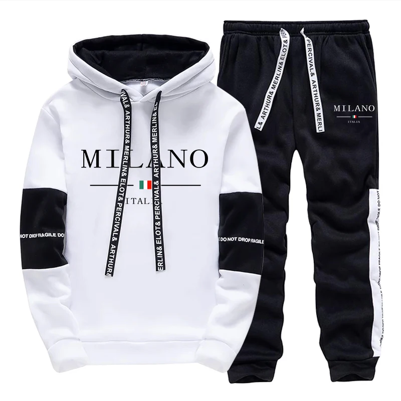 Men'S Fashion Trousers - Мужской комплект: худи и брюки. Модный
