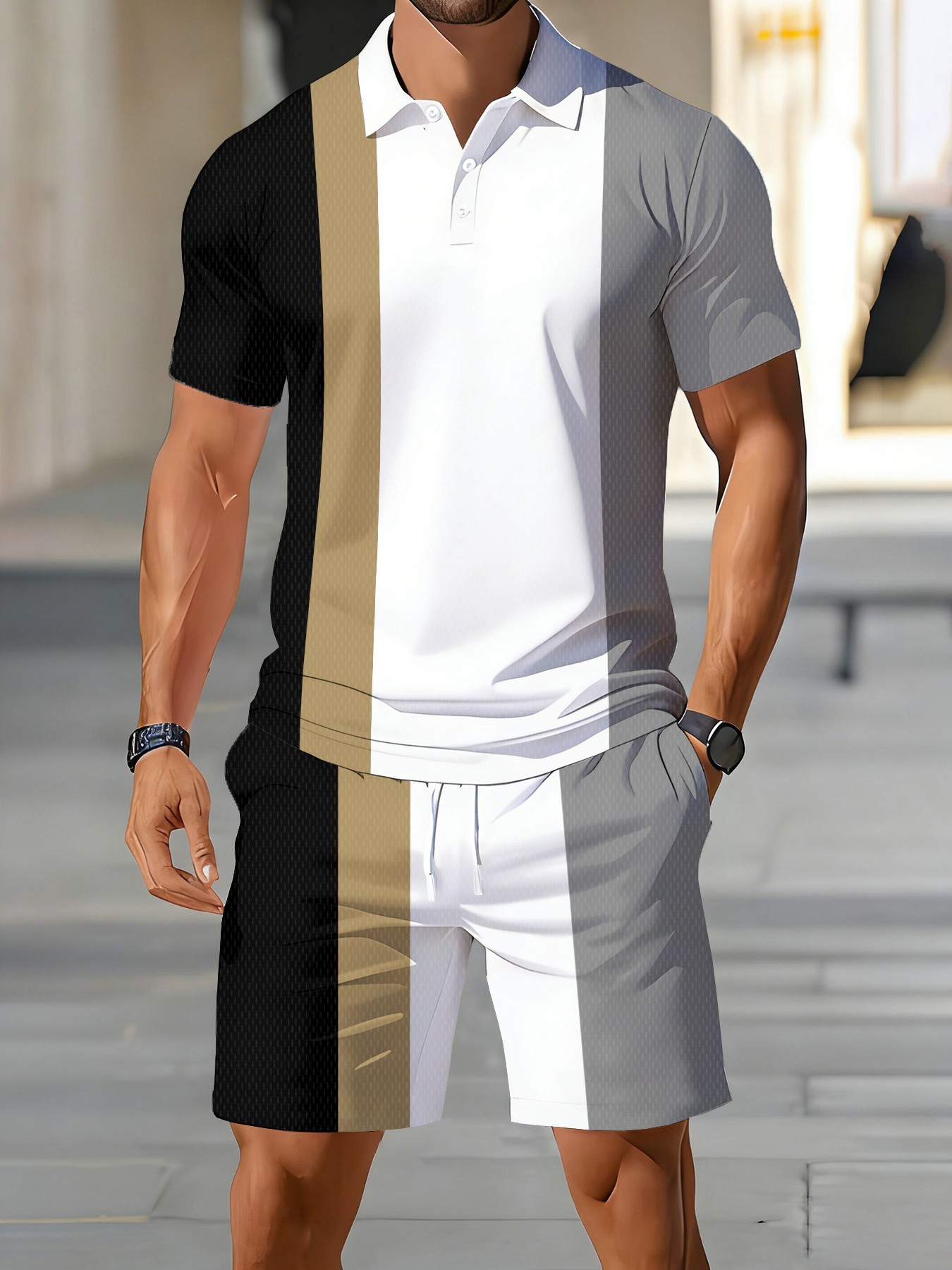 Men'S Fashion Polo Shirt - Летний мужской комплект поло 2026 года