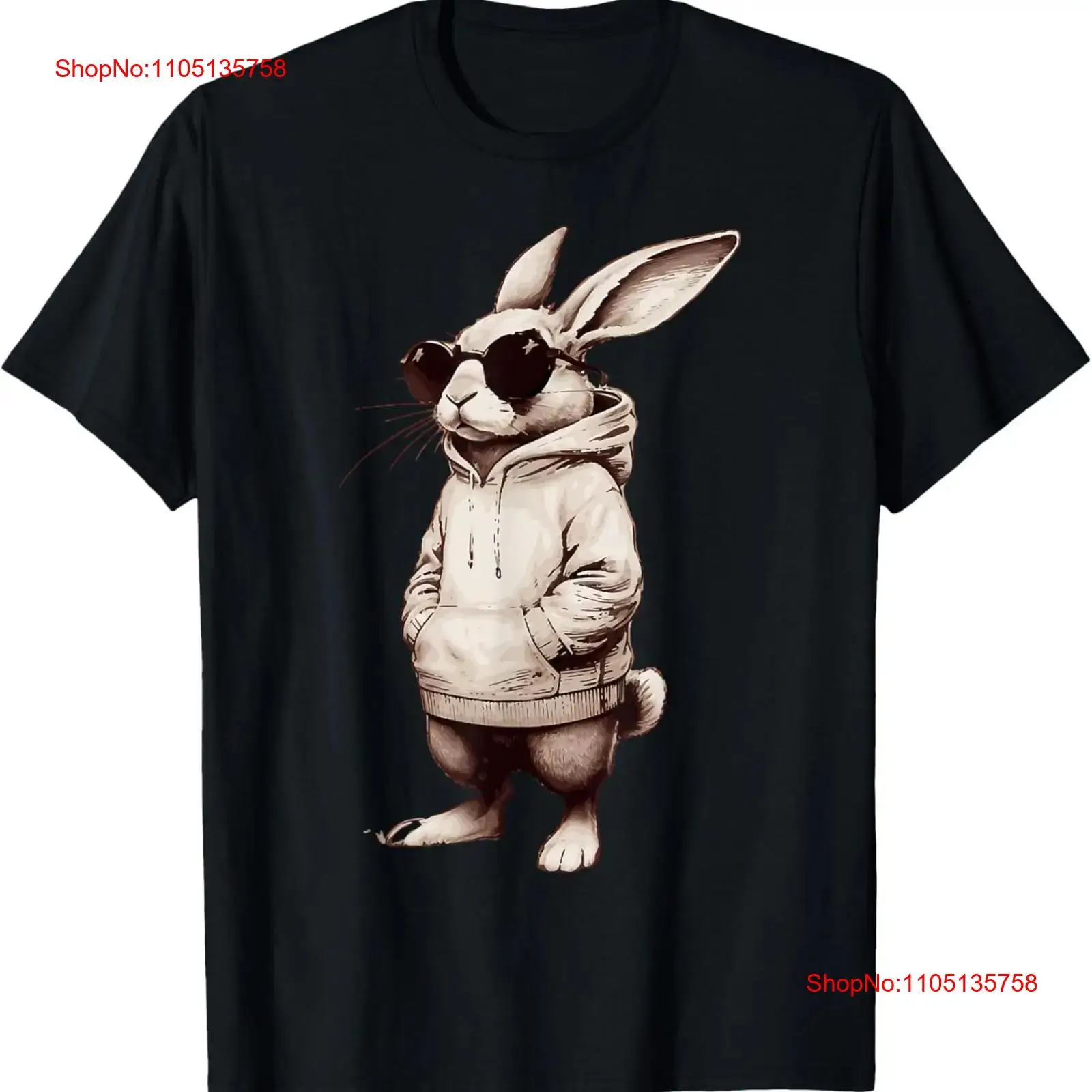 Men'S Fashion Easter - Лицо кролика с солнцезащитными очками на
