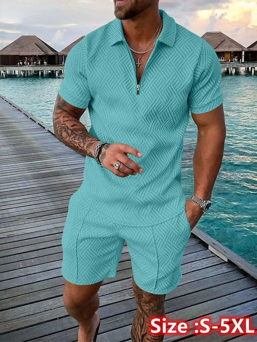 Men'S Fashion Polo Shirt - Новый летний мужской костюм 2026: трендовый