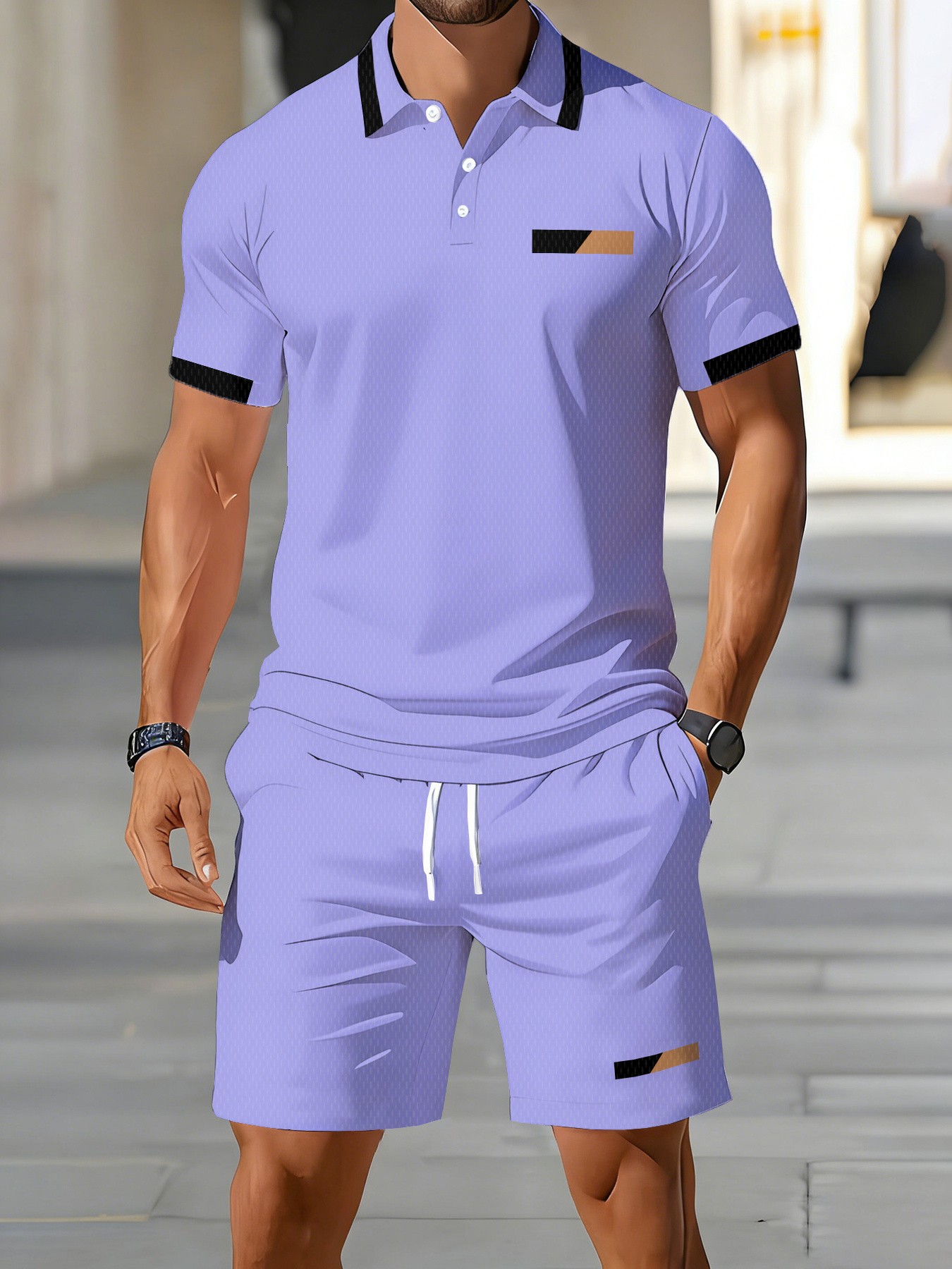 Летний мужской комплект поло 2 – обзор и цена Men'S Fashion Polo Shirt