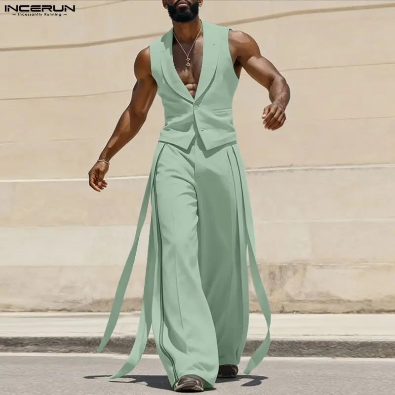 Мужской комплект INCERUN: одно – обзор и цена Mens Fashion Vest