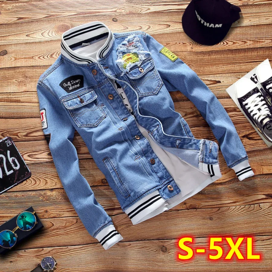 Новинка 2026, мужские джинсовы – обзор и цена Bomber Jacket Men