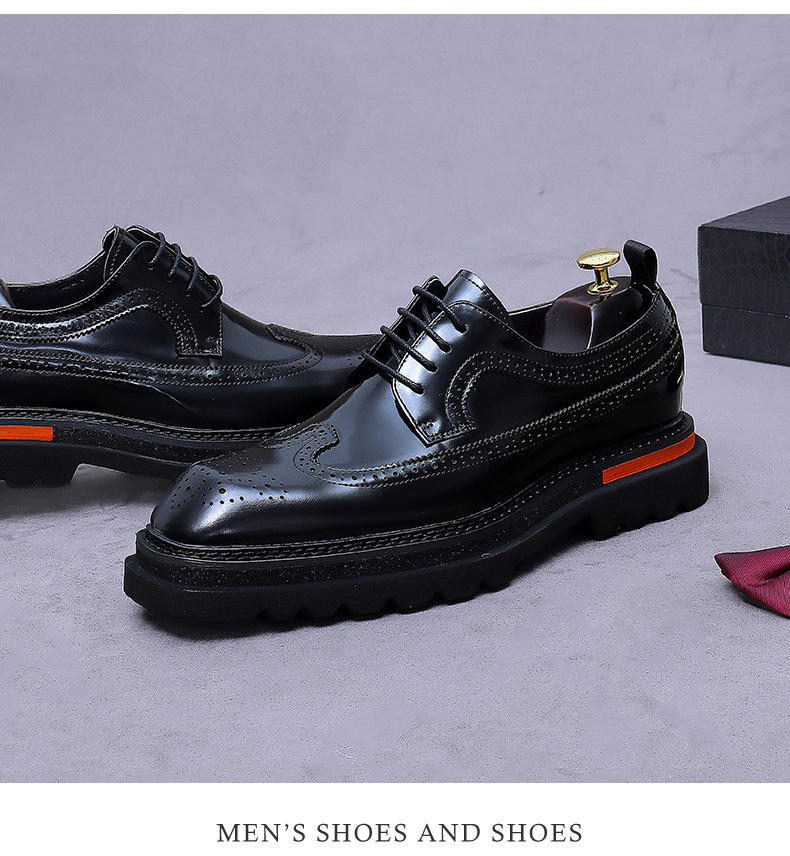 Мужские оксфорды на платформе  – обзор и цена Oxford Shoes Brogue