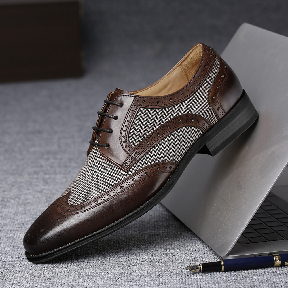 Мужские туфли оксфорды из мягк – обзор и цена Oxford Shoes Brogue