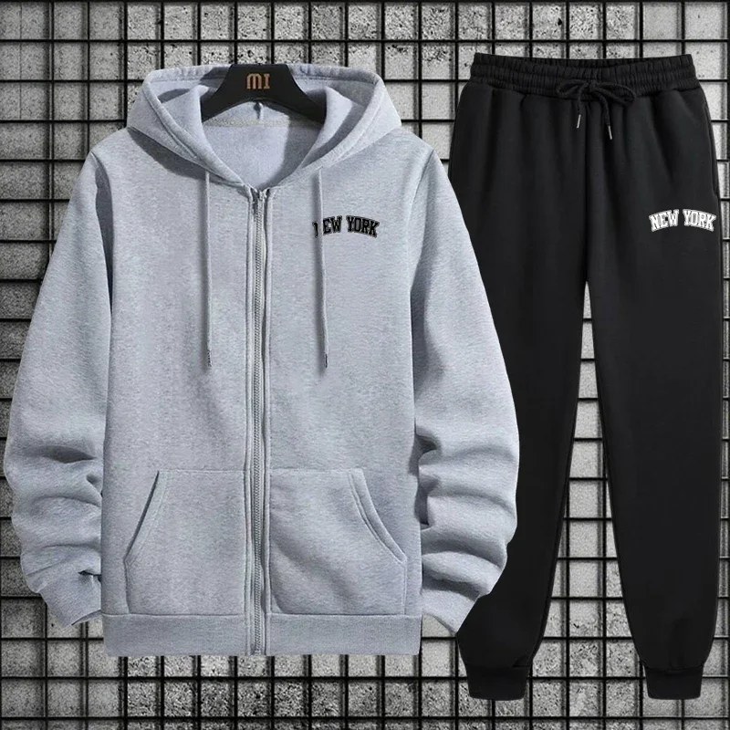Мужской спортивный костюм: кач – обзор и цена Mens Fashion Zip Up